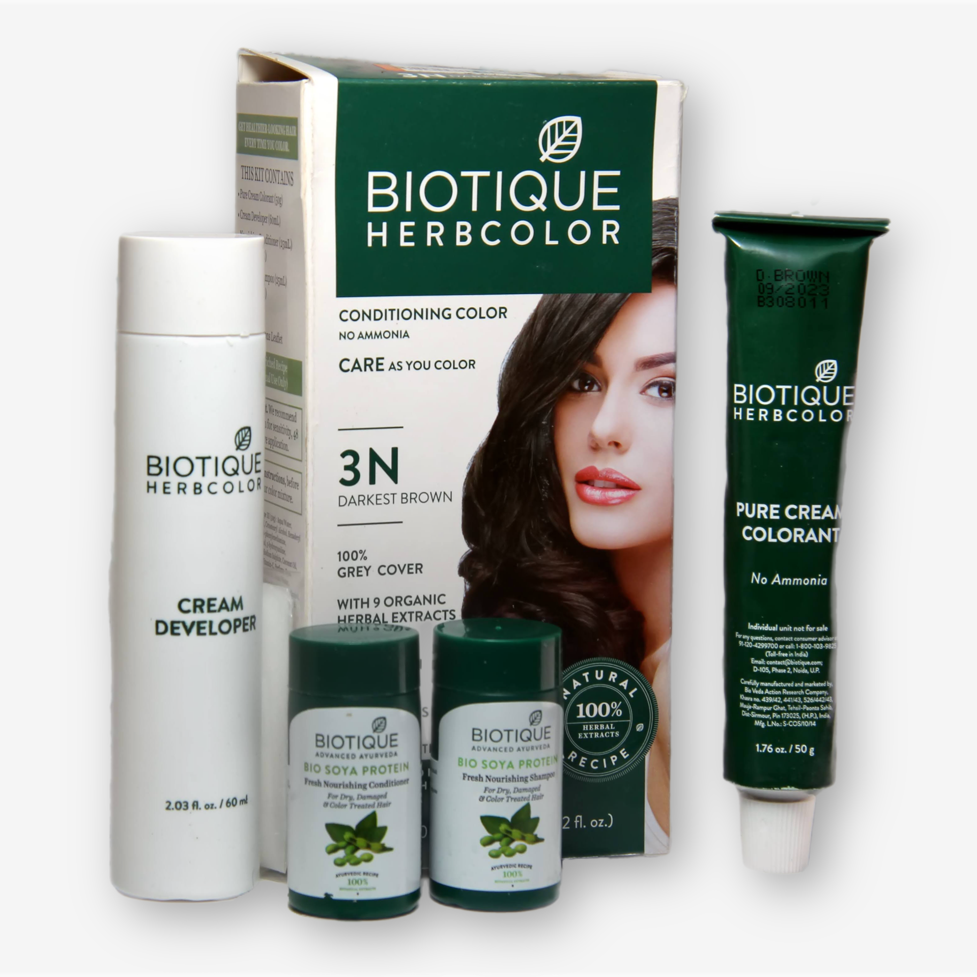 Biotique Bio Herbcolor Hair Dye Darkest Brown 110ml