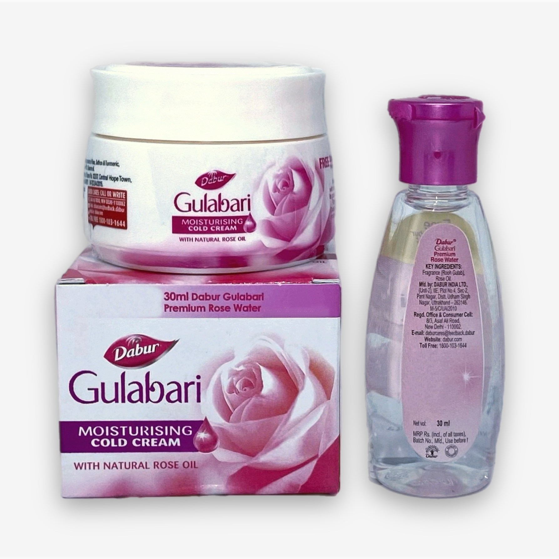 Gulabari Dabur Cold Cream & Rose Water Combo 55ml
